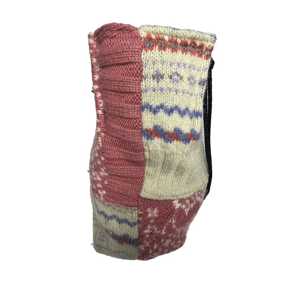 Recycled Collection Susan Todd Knitting Craft Bag Purse Boho Patchwork Cottage - Picture 4 of 6